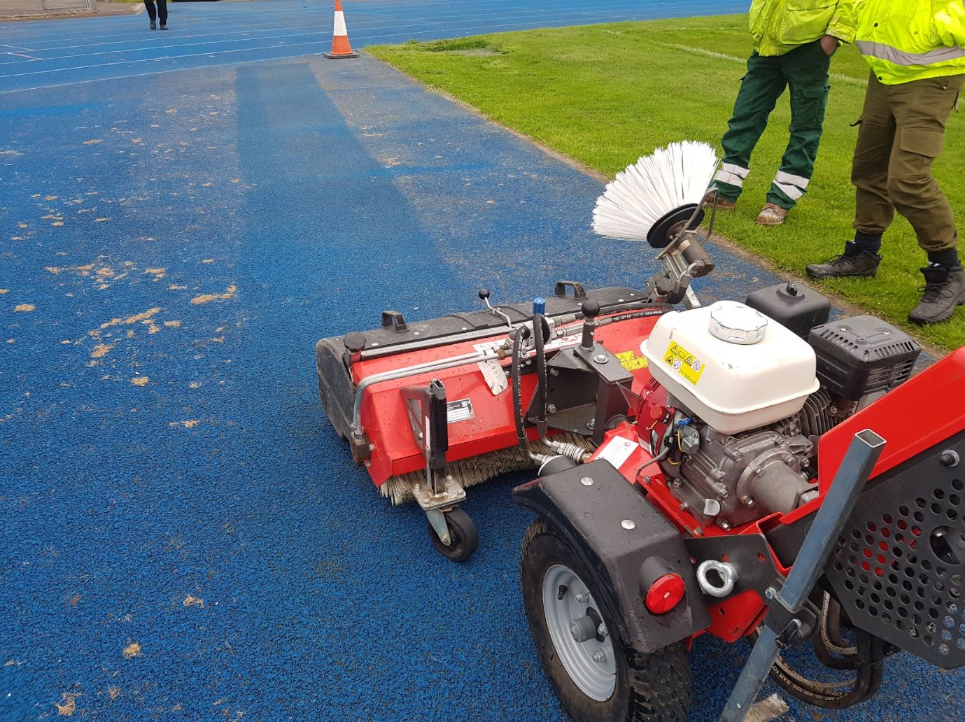 Maintaining a Polymeric sports surface